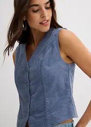 Gilet sans manches en velours côtelé, bonprix