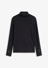 Rollkragenshirt mit dekorativen Knöpfen, bonprix