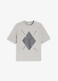 Halbarmshirt mit Pailetten und Druck, bonprix