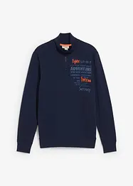Troyer-Sweatshirt aus reiner Baumwolle, bonprix