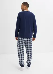 Pyjama mit Baumwolle und langen Ärmeln, bonprix