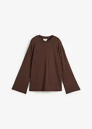 T-shirt manches longues en matière fluide, bonprix