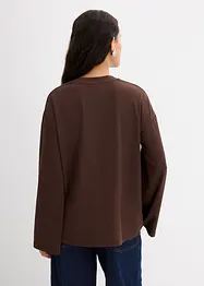 T-shirt manches longues en matière fluide, bonprix