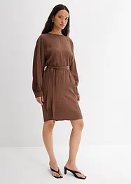 Minikleid mit Struktur aus Viskose-Mix, bonprix