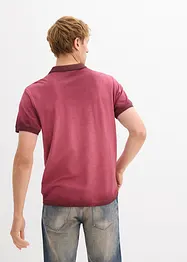 Polo en maille piquée, aspect délavé, bonprix