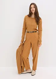 Pantalon en toile coupe barrel, bonprix