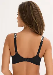 Soutien-gorge de maintien sans armatures, bretelles rembourrées et broderies, bonprix
