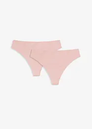 Highwaist String mit Glanzeffekt (2er Pack), bonprix