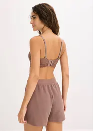Lot de 2 soutiens-gorge d’allaitement sans armatures avec dentelle et coton, bonprix