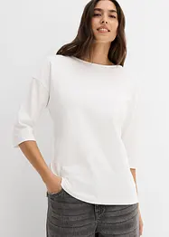 Shirt mit Carmenausschnitt aus reiner Baumwolle, bonprix