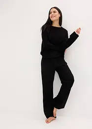 Loungewear Hausanzug aus weicher Baumwolle, oversized, bonprix