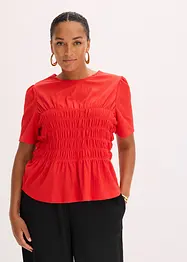 T-shirt avec smocks, bonprix