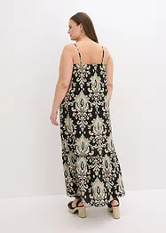 Robe à bretelles en viscose texturée, bonprix