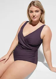 Maillot 1 pièce sculptant et croisé, maintien modéré, bonprix