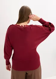 Pull fluide en fine maille de viscose mélangée, bonprix