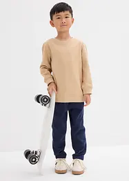 Lot de 2 sweats en coton mélangé, bonprix