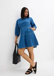 Robe en jean à manches ballon, bonprix