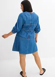 Robe en jean à manches ballon, bonprix