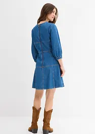 Robe en jean à manches ballon, bonprix