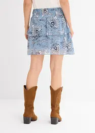 Jupe étagée en mousseline texturée, bonprix