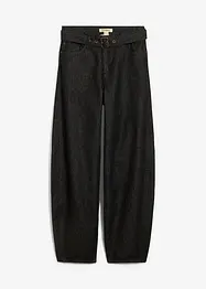 Jean Barrel taille mi-haute avec ceinture, bonprix