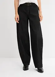 Jean Barrel taille mi-haute avec ceinture, bonprix