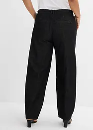 Jean Barrel taille mi-haute avec ceinture, bonprix