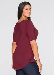 T-shirt à col rond en viscose douce, bonprix