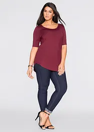 T-shirt à col rond en viscose douce, bonprix