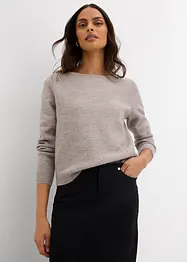 Strickpullover mit U-Boot-Ausschnitt, bonprix