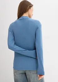T-shirt manches longues côtelé, bonprix