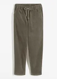 Pantalon en velours côtelé à taille élastiquée, bonprix