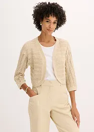 Bolero in Häkel-Optik, halbarm, bonprix