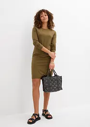 Jerseykleid aus Baumwolle mit Stretch (2er Pack), bonprix