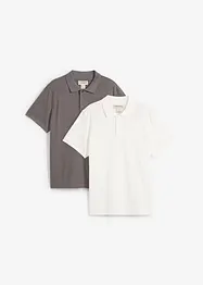 Poloshirt (2er Pack) aus reiner Bio-Baumwolle, bonprix