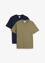T-Shirt (2er Pack) aus reiner Bio-Baumwolle, bonprix