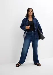 Oversized Jeans-Overshirt aus Bio-Baumwolle, bonprix