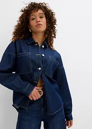 Oversized Jeans-Overshirt aus Bio-Baumwolle, bonprix