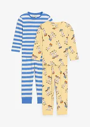 Pyjama aus reiner Bio-Baumwolle (4-tlg. Set), bonprix