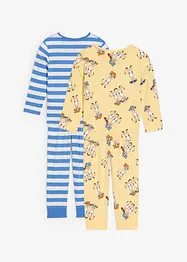 Pyjama aus reiner Bio-Baumwolle (4-tlg. Set), bonprix