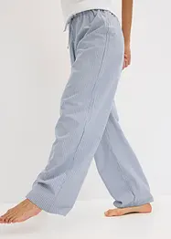 Pyjama mit Ripp Top und gewebter Hose, bonprix