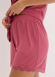 Shorty aus weichem Pointelle-Jersey, bonprix