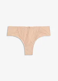 Brazilslip mit blumiger Stickerei, bonprix