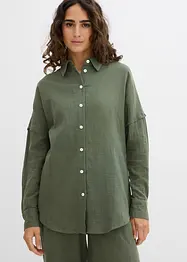 Oversize-Hemd aus luftigem Musselin, bonprix