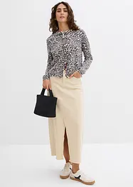 Feinstrickjacke mit Leopardenmuster, bonprix