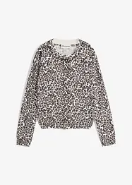Feinstrickjacke mit Leopardenmuster, bonprix