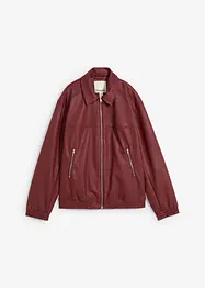 Oversize Lederimitat-Jacke, bonprix