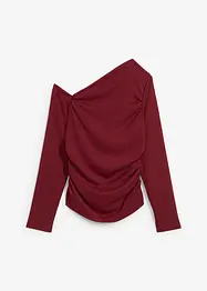 One-Shoulder-Shirt aus strukturiertem Crêpe, bonprix