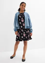 Jerseykleid aus elastischem Bio-Baumwoll-Mix, bonprix