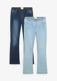 Schlupfjeans Mid Waist (2er Pack), bonprix